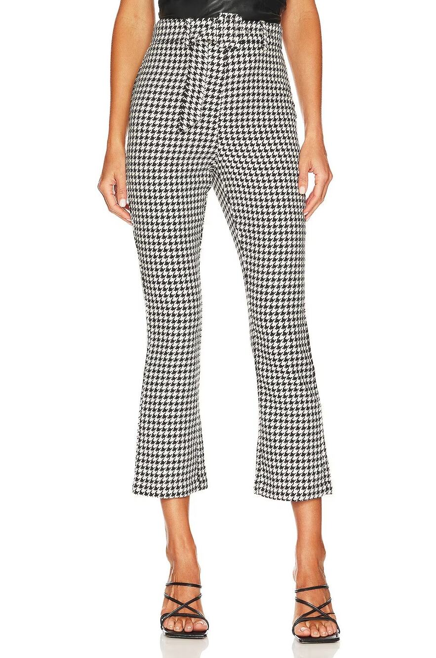 Majorelle Jayla Pants Houndstooth Cropped Belted Preppy Retro Y2k Career S